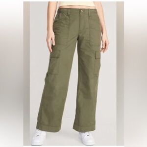 Old Navy Women’s Wide Leg Cargo Pants size XL Alpine Tundra
